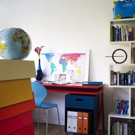 Viver ideias para casa, escritório - colorido moderno com mistura de estilo