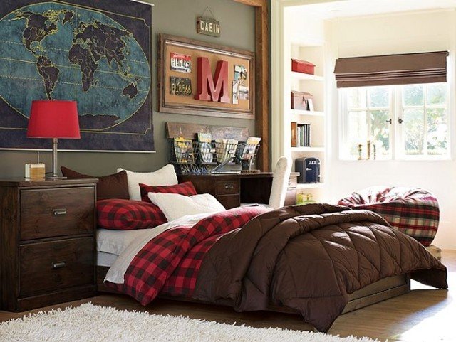 Color-design-young-room-brown-furniture-ideas-for-boys-rooms
