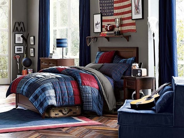 ideias-quarto-infantil-estilo-americano-cores-da-bandeira-lençóis