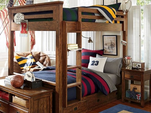 Clássico-quarto-jovem-idéias-móveis-quarto-menino-beliche