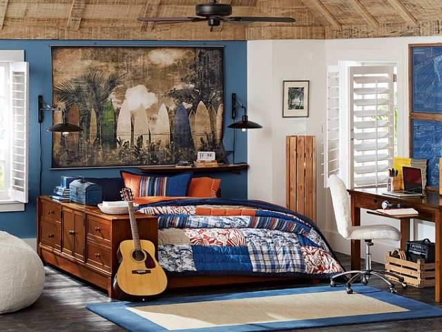 surf-wall-design-Nursery-teen-boys-entusiasmados com esportes