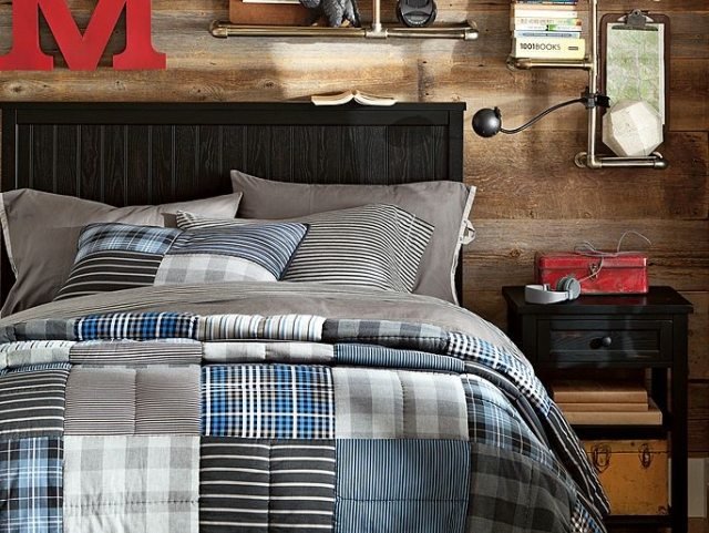 vintage-wall-design-retro-criado-mudo-mesa-de-madeira-cama-dark-lacado-design-night lamp