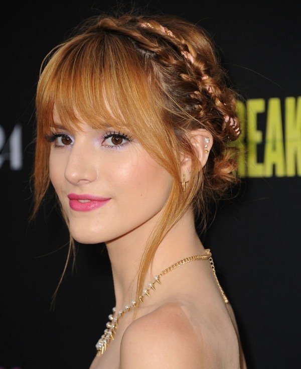 Bella Thorne Hairstyling headband-trança-trançado em faixas de cabelo