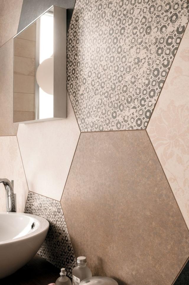 Exemplo de planejamento de banheiro Heritage, azulejos de decoração de revestimento de parede