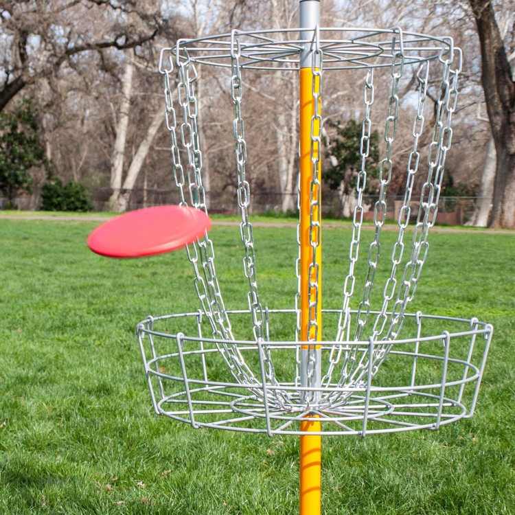 Cesta alvo de disco de golfe de frisbee de jogos ao ar livre