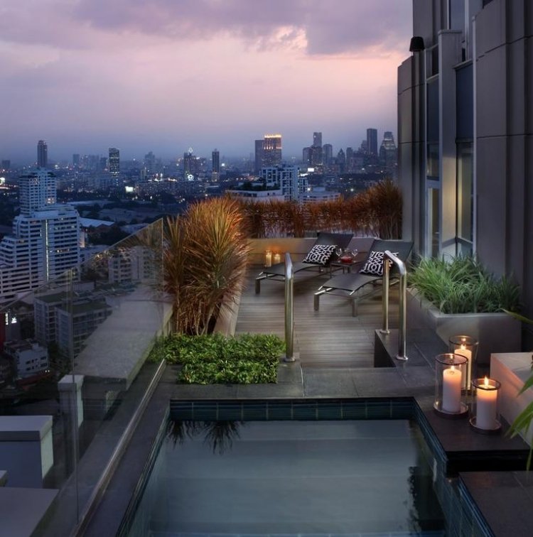 terraço design-jardim-dicas-terraço-piscina-moderna-velas-vista