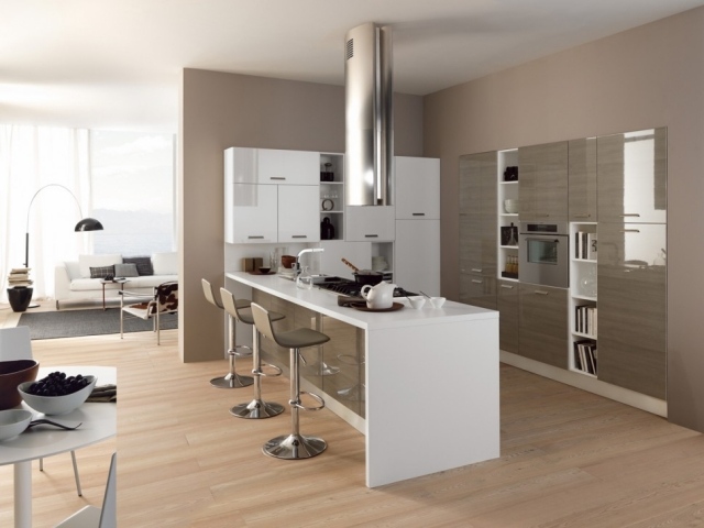 eletrodomésticos embutidos de cozinha com acabamento em branco alto brilho acessórios de aço inoxidável banco de bar