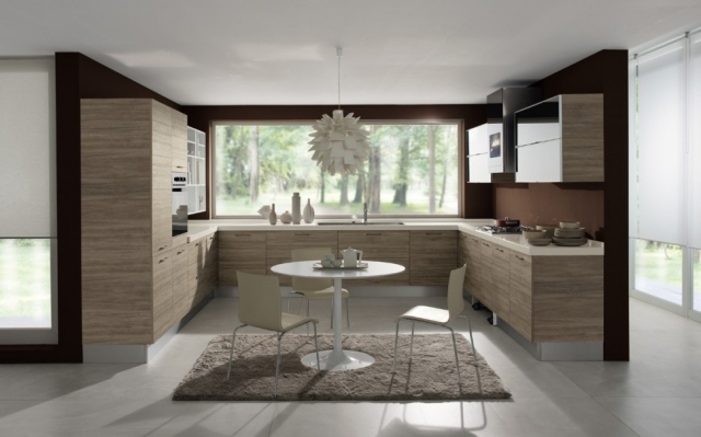 Luminária pendente em forma de U para cozinha de design moderno e aconchegante tapete