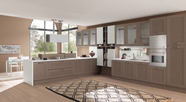 cozinhas modernas da itália colombini-casa design armários de madeira l-cozinha