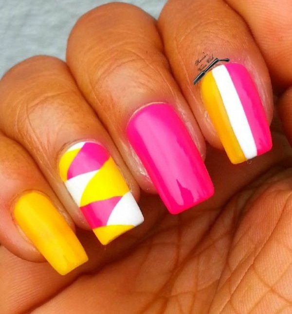 Pintura-unhas-felizes-cores-verão-ponta-de-unhas-festa