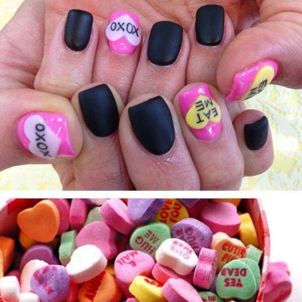 Beeps Inscriptions Nail Design Style