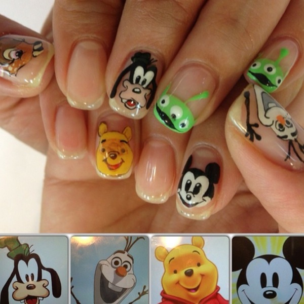 Design de unhas de ator famoso do Disney Channel World