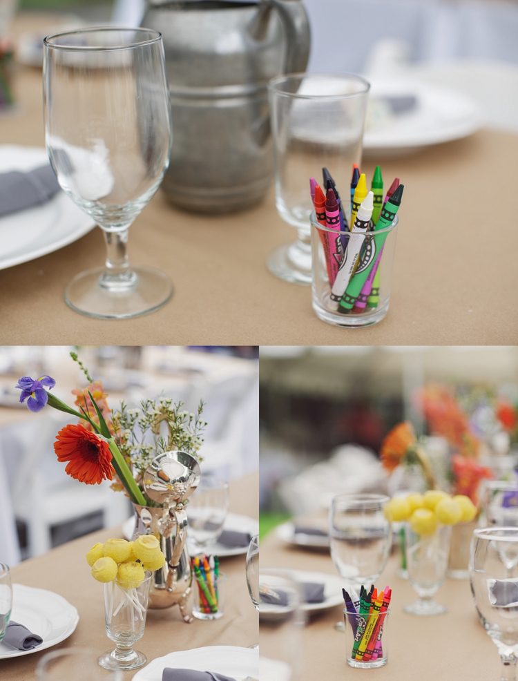 Jogos de casamento para convidados - decoração de mesa divertida - lápis de cor