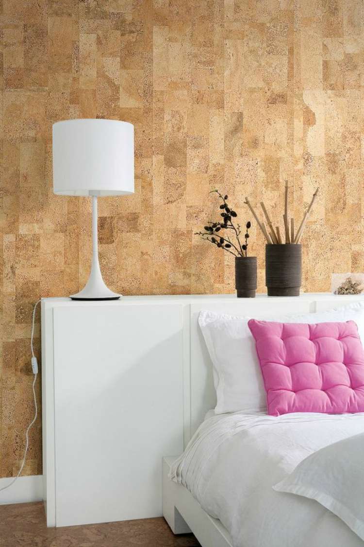 wall-design-ideas-cork-bedroom-furniture-white-bed