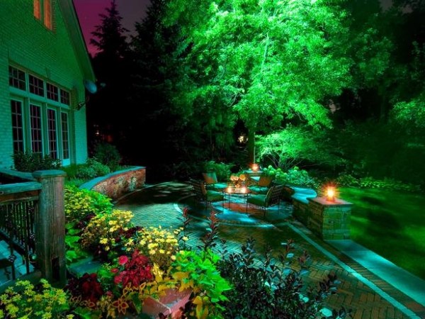 ideias para iluminação de jardim terraço iluminar