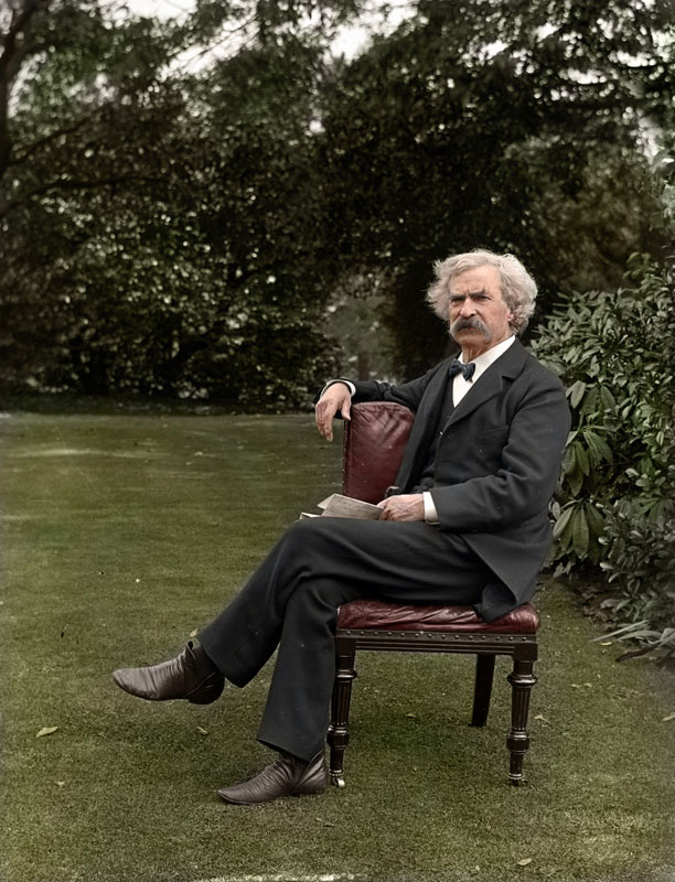Fotos coloridas do jardim Mark Twain