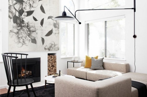 escandinavo-lareira-fogão-sala-estilo