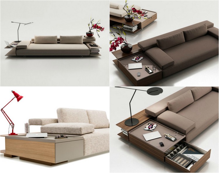 Móveis de design moderno 2015-code-enne-sofa-Integrated-bookshelves-drawers