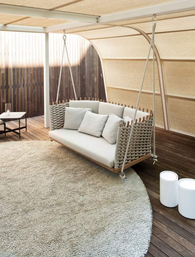 designer hollywood swing wood WABI Francesco Rota paola lenti