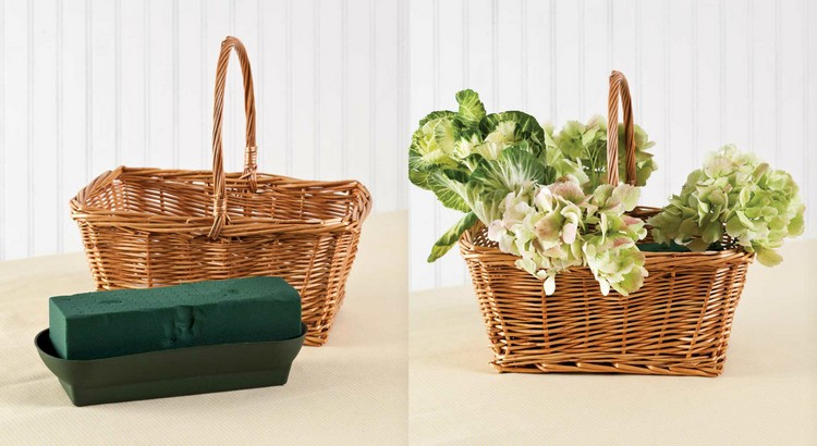 decoração-ideias-páscoa-mesa-cesta-flor-esponja-hortênsias