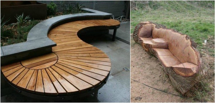 ideias-jardim-banco-madeira-moderno-rústico-comparação