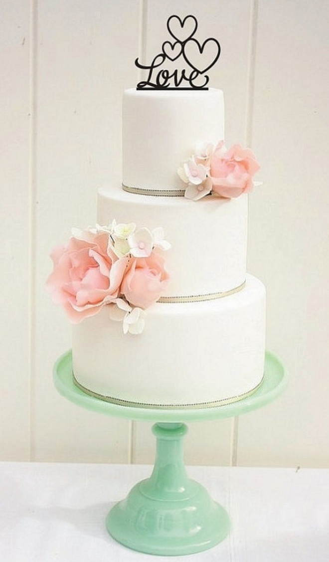 ideias-para-bolos-de-casamento-decoração-multi-nível-decoração-simples