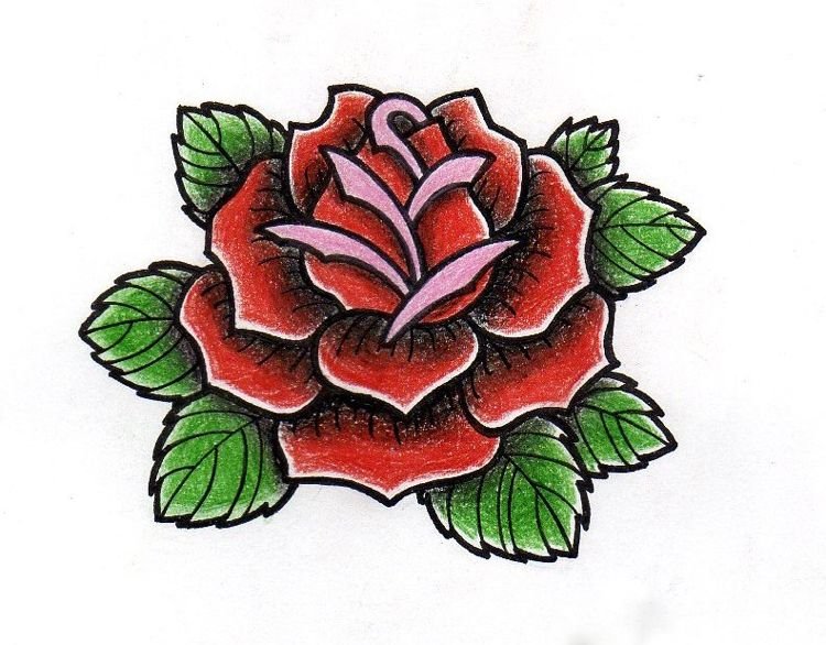 tattoo-templates-old-school-rose