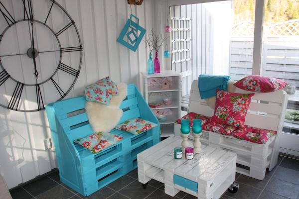 decoração de interiores de euro pallets de ideias