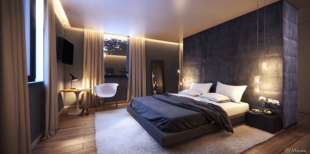 modernos-quartos-suspensos-teto-iluminação-estofados-parede-luzes suspensas