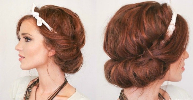 20s-hairstyles-faça-você-mesmo-tema-festa-cabelo-comprido-instruções-updo-hairband