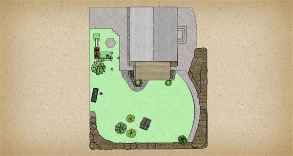 planejador online modo de desenho paisagismo 2d gardena