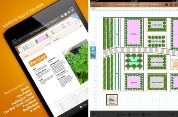 software de planejamento de jardins - aplicativo profissional - para planejador de paisagem para tablet