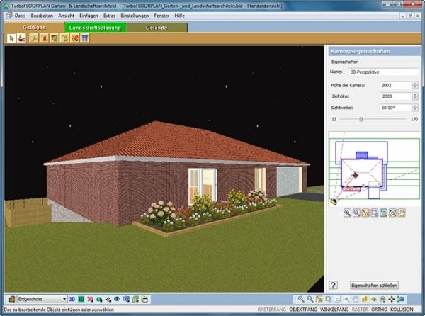 Ferramenta de planejamento turbo garden e ferramenta de planejamento de arquitetura paisagística