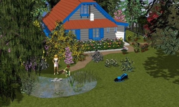 Software online planejador de jardins 3D passeio virtual pelo jardim dos sonhos designer de jardim