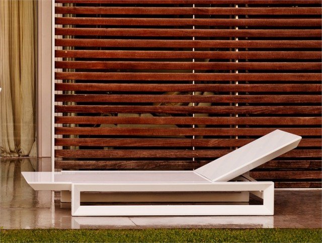 espreguiçadeiras de jardim design minimalista moderno FRAME VONDOM