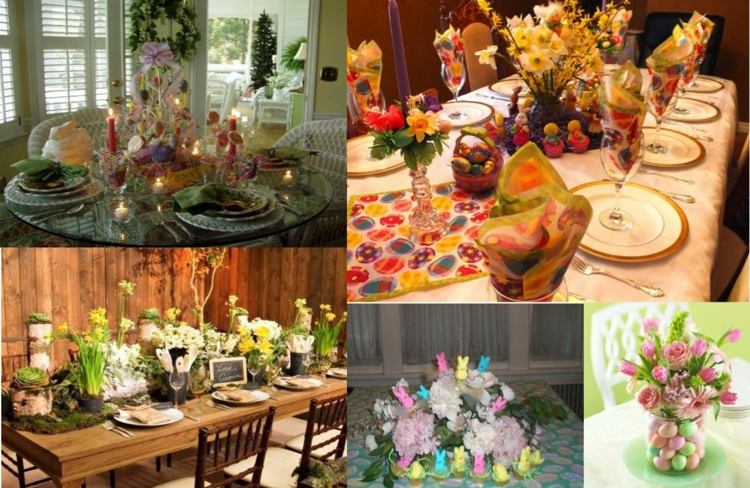 Decore a mesa para a Páscoa com flores