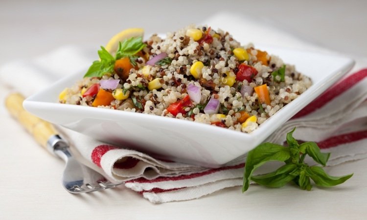 Quinoa-salada de verão Receitas-milho-colorau