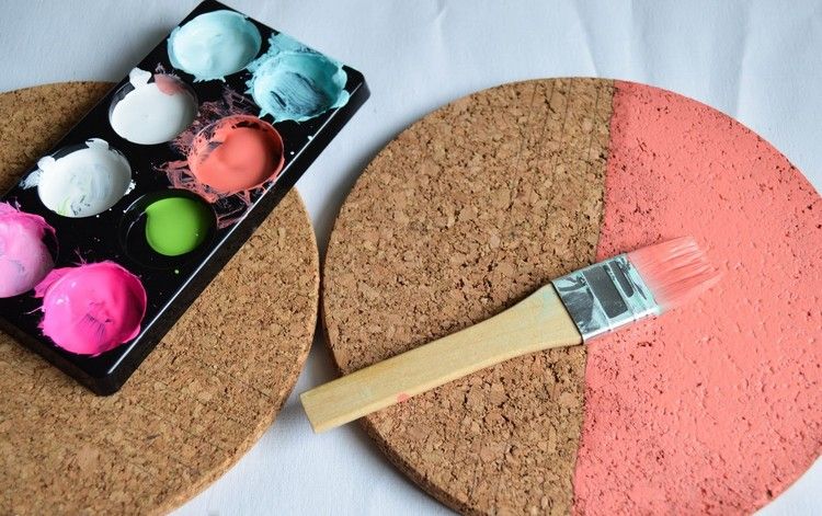 cool-tinker-ideas-pinboard-teen-room-cork-pot-coaster-paint