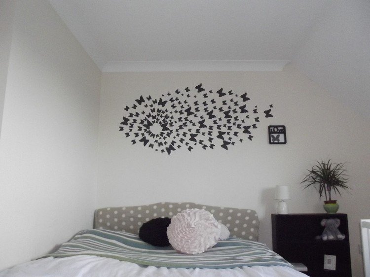 cool-tinker-ideas-room-decoration-wall-black-butterflies