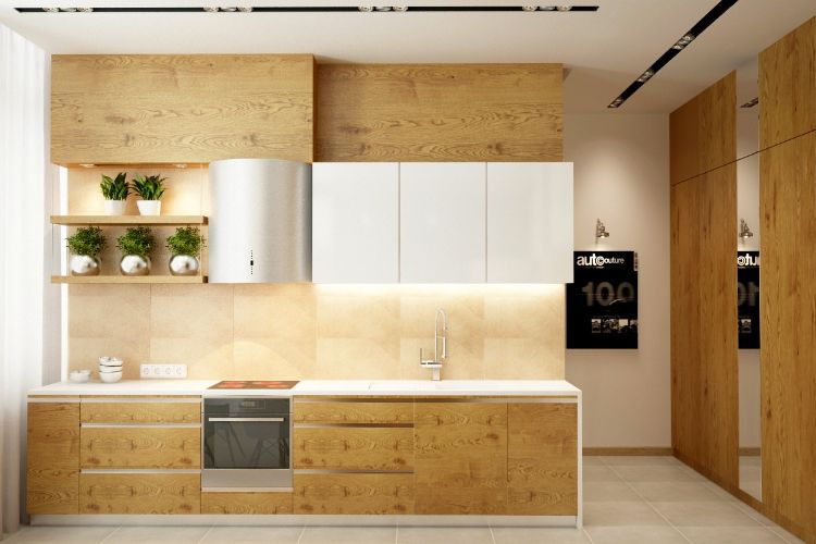 cozinha-moderna-frentes-madeira-dispositivos-embutidos-iluminação-indireta-verde-kraeuter-exaustor
