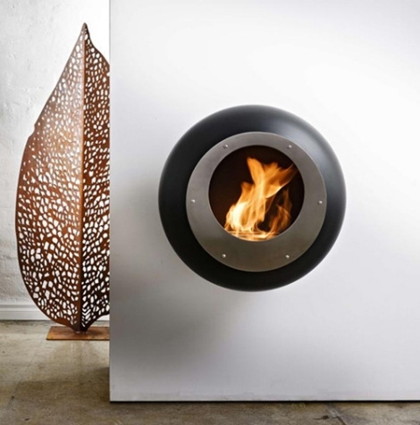 Lareira design casulo idéias de decoração de interiores sala de estar