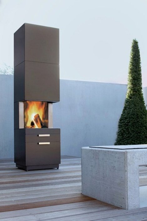 Lareira exterior Conmoto jardim