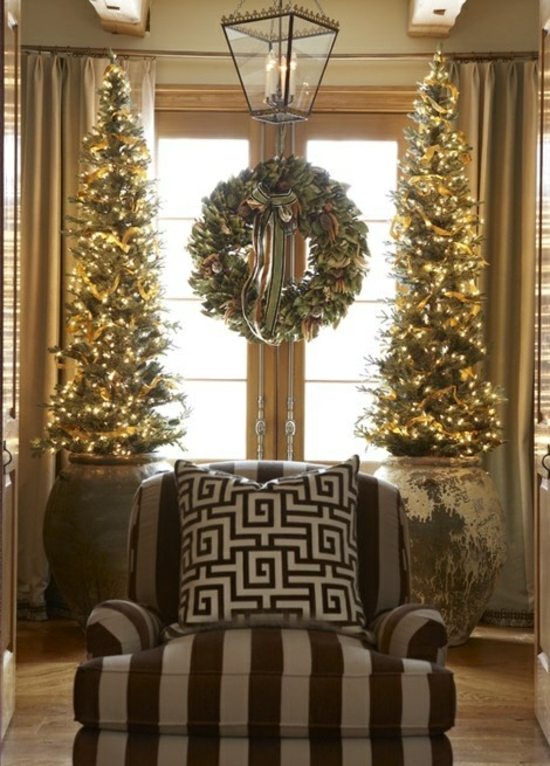 Árvore de natal decoração de natal da sala de estar