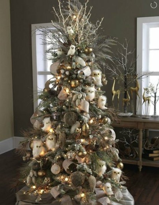 dourado-Natal-decorações-Natal-árvore-decoração