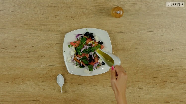 Salada Feta de Melancia para Perda de Peso com Receita de Menta