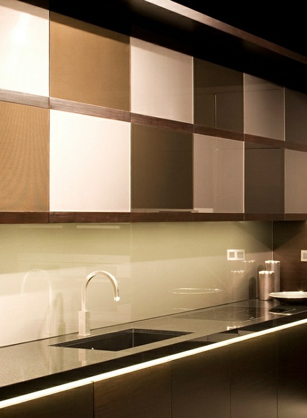 marrom-bege-moderno-esquema de cores-cozinha