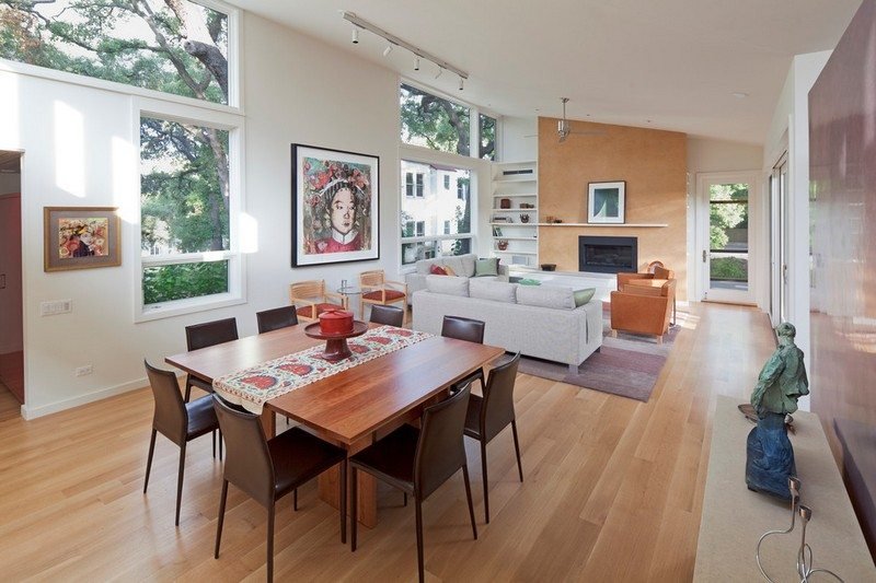 Sugestões de decoração - sala de estar - área de jantar - parede de fotos