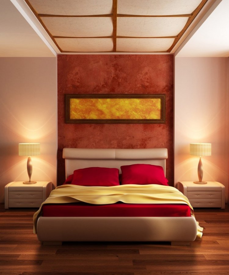 idéias de cores-quartos-paredes-design-decorativo-gesso-laranja-terracota-cor-quente