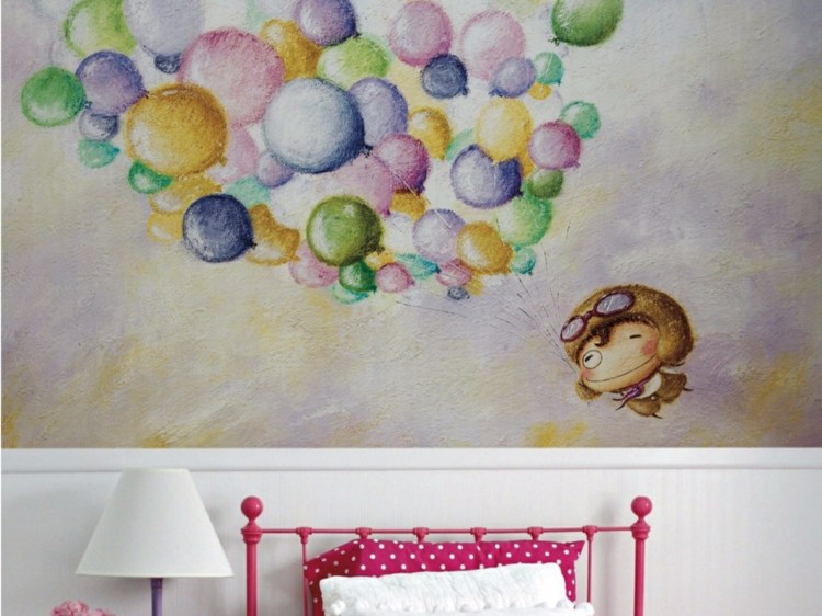 designer-papel de parede-quarto-quarto infantil-pintura-balões-maennchen-colorido-SONG-OF-MEMORY-09-Inkiostro-Bianco