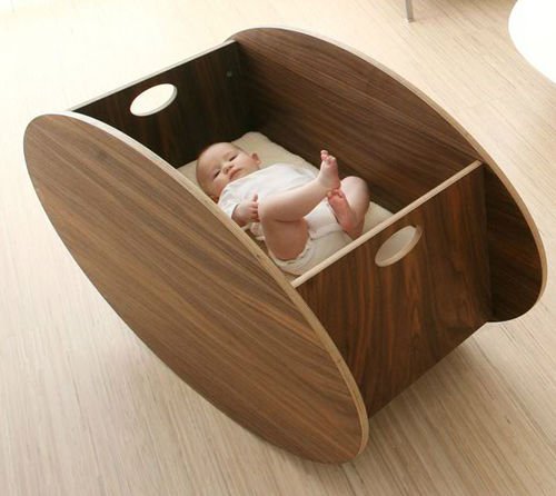 ideias de berços de bebê de formato redondo para interiores elegantes